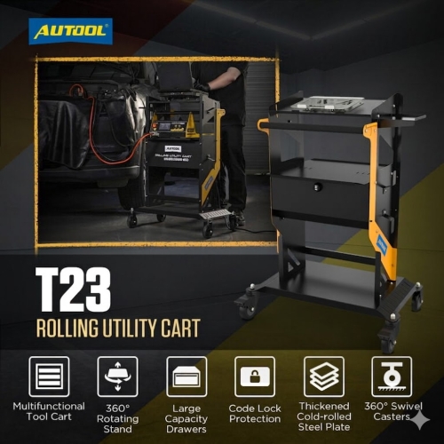 AUTOOL T23 Καρότσι Μεταφοράς με Τροχούς και Λαβή