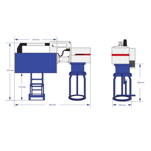 Φορητός χαράκτης λέιζερ για σήμανση επιφανειών, ανθεκτικός στην υπεριώδη ακτινοβολία, 5 W, 100 x 100 mm